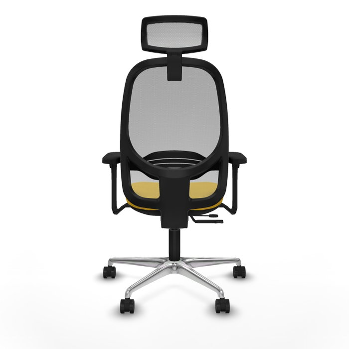 PIQUERAS Y CRESPO Silla de oficina Cilanco con mecanismo Sincro/Traslack, Amarillo y Gris PIQUERAS Y CRESPO Silla de oficina Cilanco con mecanismo Sincro/Traslack, Amarillo y Gris