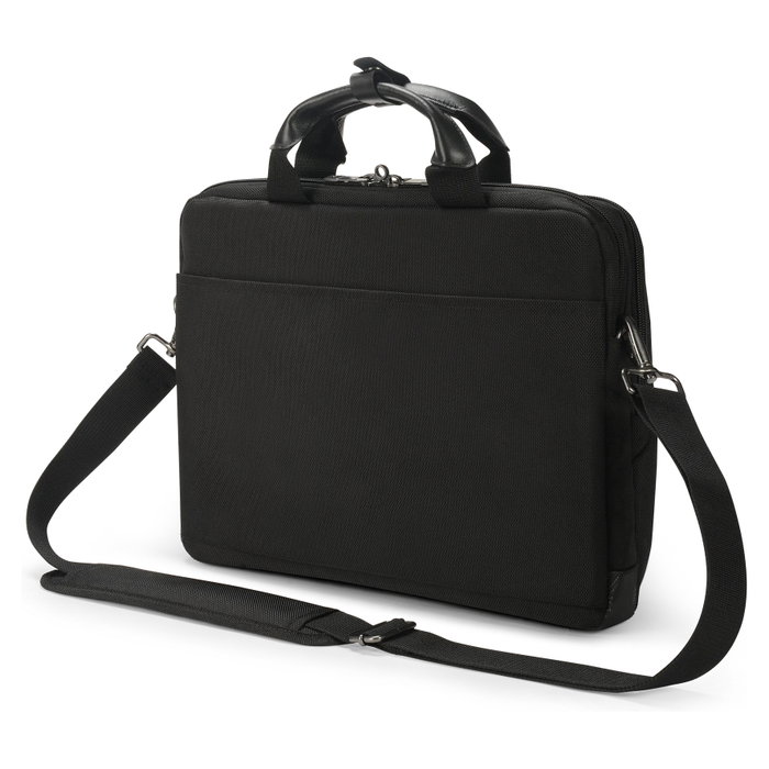 Dicota Slim Case SEVEN D3250601 Maletín para Portátil hasta 14 Pulgadas (35.6 cm) Negro - 2 Compartimentos, Tirante para Hombro, Material PET Reciclado