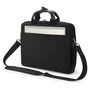 Dicota Slim Case SEVEN D3250601 Maletín para Portátil hasta 14 Pulgadas (35.6 cm) Negro - 2 Compartimentos, Tirante para Hombro, Material PET Reciclado
