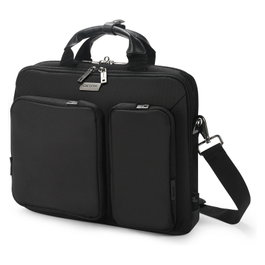 Dicota Slim Case SEVEN D3250601 Maletín para Portátil hasta 14 Pulgadas (35.6 cm) Negro - 2 Compartimentos, Tirante para Hombro, Material PET Reciclado