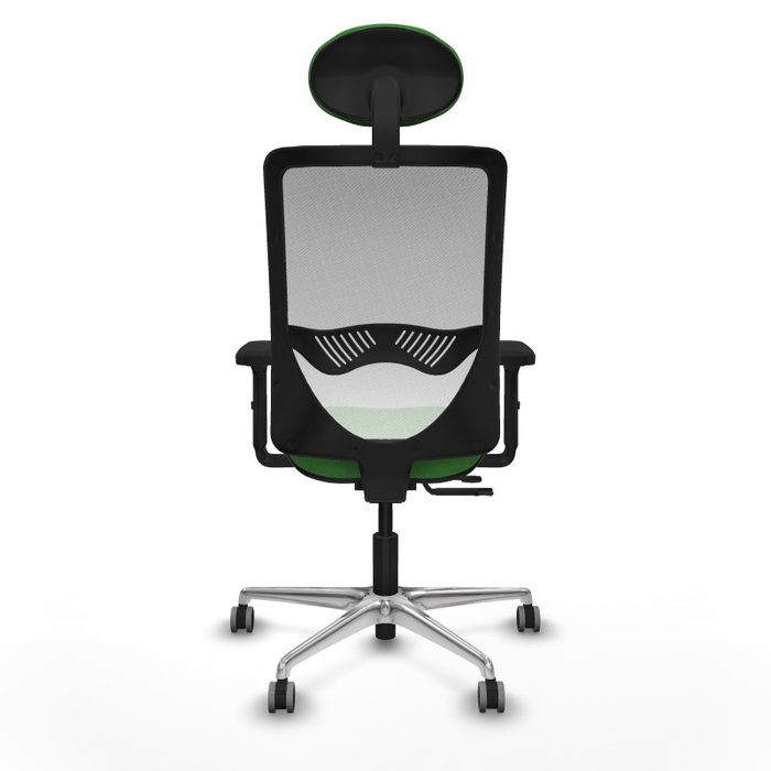 PIQUERAS Y CRESPO Silla de oficina Zulema con mecanismo Sincro/Traslack, Verde y Blanco