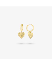 Radiant Pendientes Aro Gold CUORE Dorado