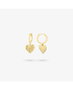 Radiant Pendientes Aro Gold CUORE Dorado