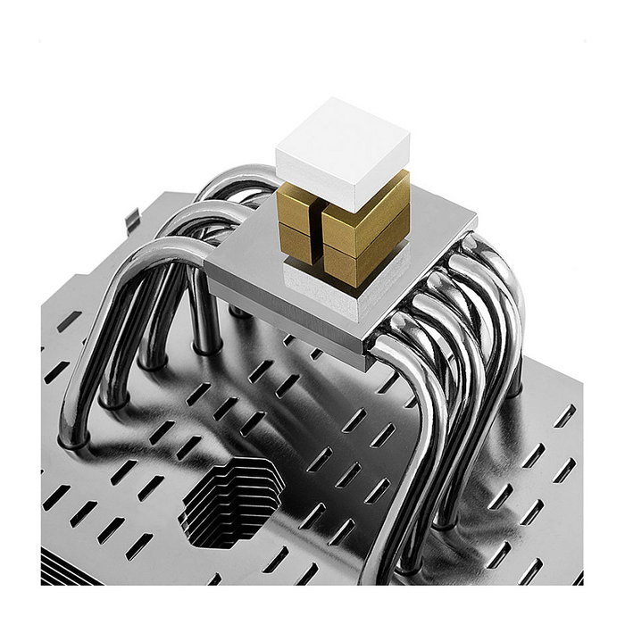 Thermalright Macho Rev.B Enfriador CPU FMx.AM3/4.115x.20xx TDP 280W Plata 1 Ventilador 6 Tubos Disipadores