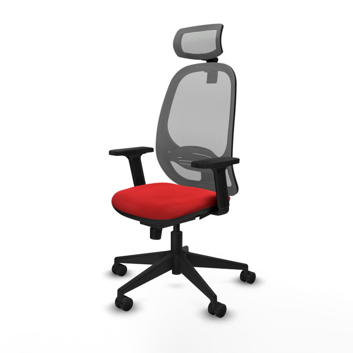PIQUERAS Y CRESPO Silla de oficina Cilanco con mecanismo Sincro, Rojo y Gris PIQUERAS Y CRESPO Silla de oficina Cilanco con mecanismo Sincro, Rojo y Gris