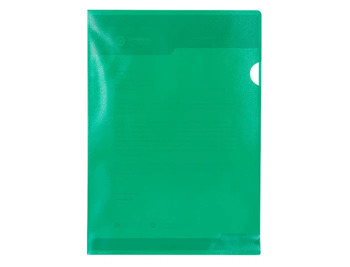 Q-connect Carpeta dossier uñero plástico DIN A4 120 micras Verde Caja 100 Unidades