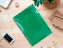 Q-connect Carpeta dossier uñero plástico DIN A4 120 micras Verde Caja 100 Unidades