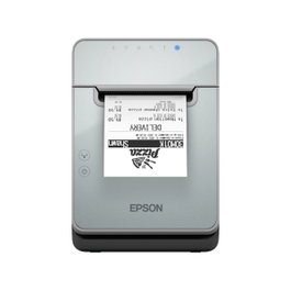 EPSON TM-L100 (103) Impresora de recibos con USB, Ethernet y Serial, Negro/Gris
