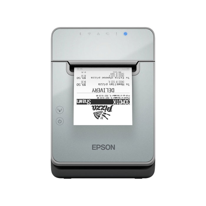 Epson TM-L100(103) Impresora de etiquetas USB, Ethernet y Serial en color Negro, Gris