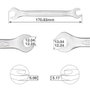 GSC Evolution Llave inglesa fija 12 y 13mm