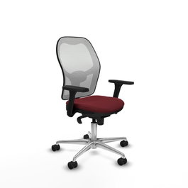 PIQUERAS Y CRESPO Silla de oficina Jorquera Granate y Blanco