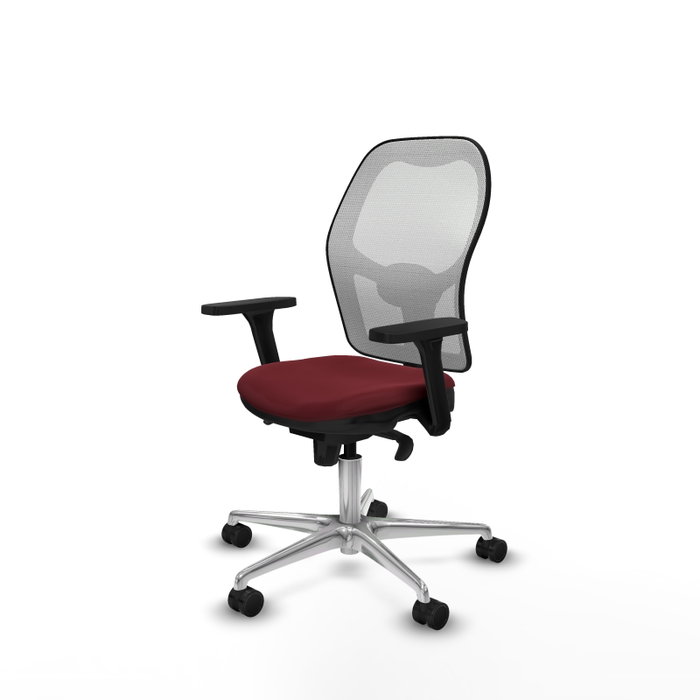 PIQUERAS Y CRESPO Silla de oficina Jorquera Granate y Blanco