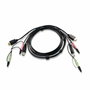 Aten Cable KVM 2L-7D02UH con HDMI, USB y Audio, 1.8m, Negro