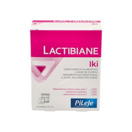 PILEJE Lactibiane Iki 10Sbrs. 3 cepas microbióticas 40 mil millones por sobre para el sistema digestivo