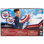 Hasbro Escudo Lanzadardos Capitán América Brave New World con Dardos NERF