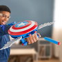 Hasbro F9302 - Escudo Lanzadardos NERF Capitán América Avengers con 3 Dardos, Juguete para Niños +5 Años