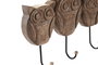 DKD Home Decor Perchero Pared Alpino Marron Negro Metal Mango 5 x 18 x 29 cm (2 Unidades)