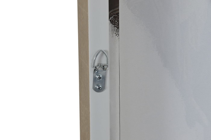DKD Home Decor Cuadros de Lienzo Africana 2 Piezas Dorado, Marrón y Blanco