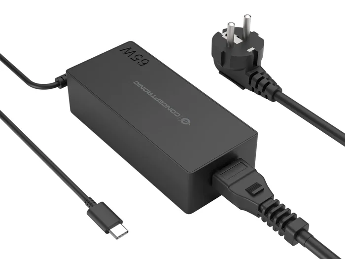 Conceptronic Cargador GaN USB-C 65W PD 3.0/PPS OZUL09BE Conceptronic Cargador GaN USB-C 65W PD 3.0/PPS OZUL09BE