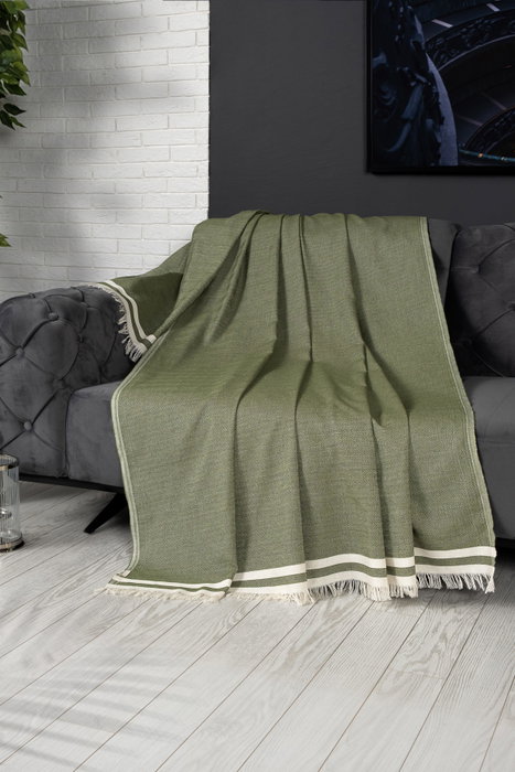 Alinda Funda de Sofá Verde 170 x 230 cm 100% Algodón