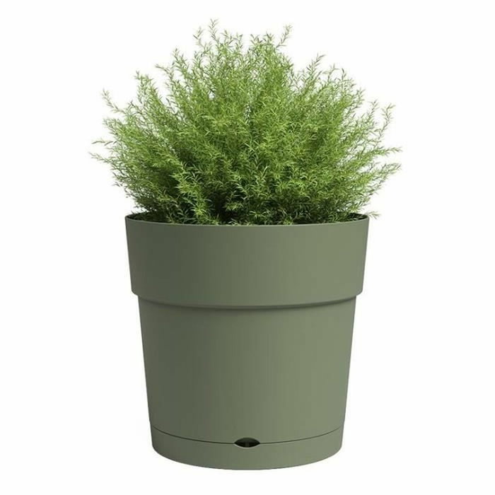 Artevasi Maceta CAPRI Grande Verde Ceniza con Reserva de Agua