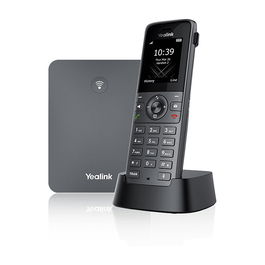Yealink W73P Teléfono IP para Oficina, Compatible con Sistemas VoIP, Inalámbrico DECT