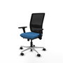 PIQUERAS Y CRESPO Silla de oficina Haches Azul claro y Negro