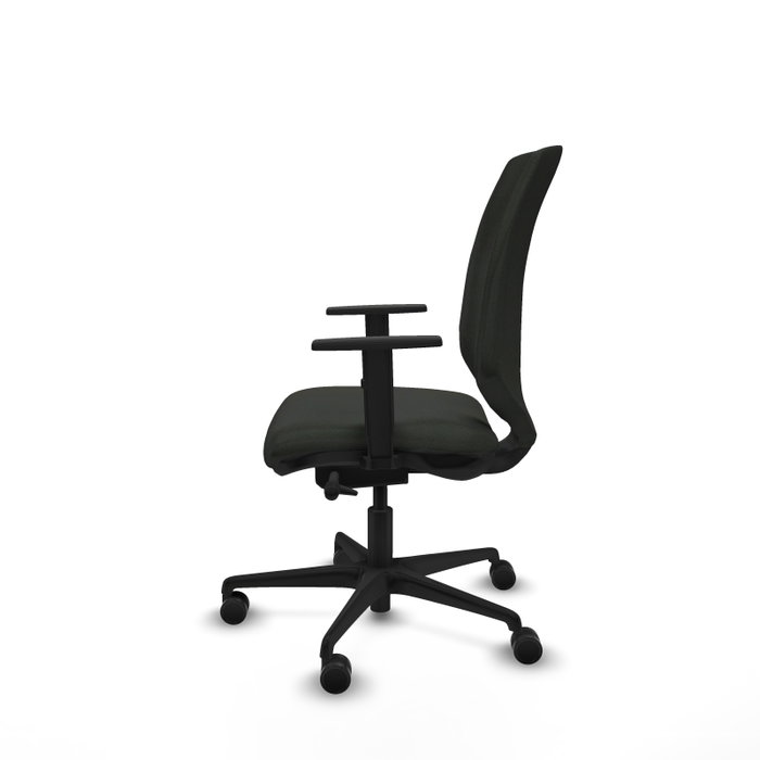 PIQUERAS Y CRESPO Silla Ossa tapizada Bali negro con brazos 1D