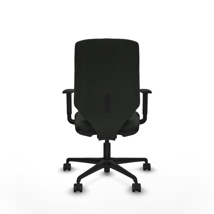 PIQUERAS Y CRESPO Silla Ossa tapizada Bali negro con brazos 1D
