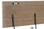 DKD Home Decor Perchero Boho MDF Metal Natural Blanco 4.5 x 16.5 x 47 cm (6 Unidades)