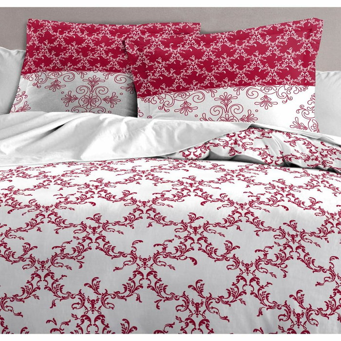 Home Linge Passion Juego nórdico Passion Frise Burdeos 220x240 cm