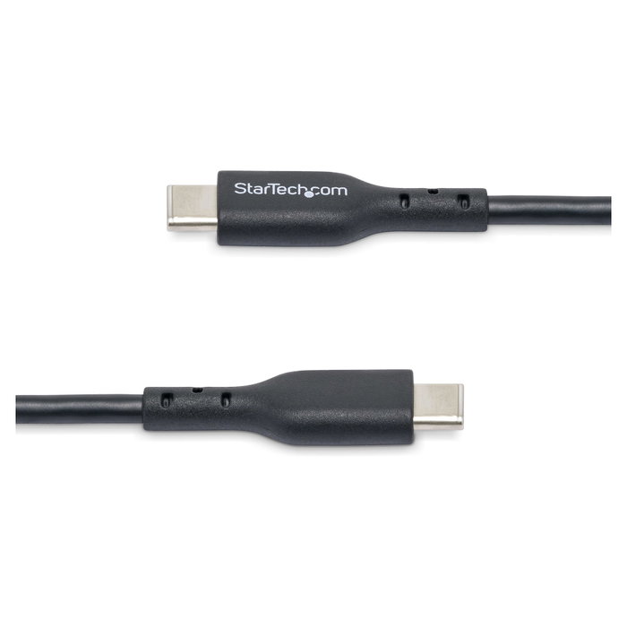 StarTech.com Cable de Carga USB-C a USB-C de 2m, 60W, 3A, USB 2.0, Negro