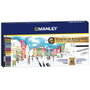 Manley Set Creativo de Lápices de Colores de 40 Piezas