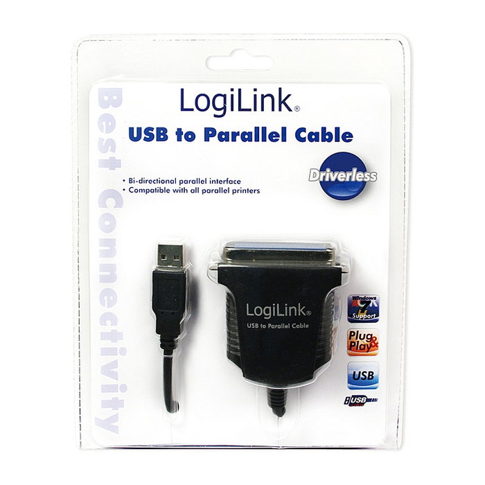 LogiLink AU0003C Cable Paralelo USB A a Centronics 36 Negro 1,5 m LogiLink AU0003C Cable Paralelo USB A a Centronics 36 Negro 1,5 m