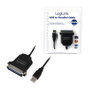 LogiLink AU0003C Cable Paralelo USB A a Centronics 36 Negro 1,5 m