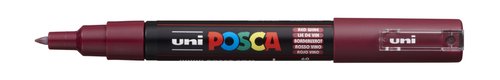 POSCA Marcador PC-1M Punta Fina 0.7-1mm Rojo Vino No Permanente POSCA Marcador PC-1M Punta Fina 0.7-1mm Rojo Vino No Permanente