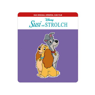 Tonies - Susi & Strolch, Figurilla Tonie de Disney, Juguete Musical con Cuento en Aleman, 54 Min de Reproduccion, para Ninos de 4 Anos, Plastico, Color Marron Gris Amarillo Tonies - Susi & Strolch, Figurilla Tonie de Disney, Juguete Musical con Cuento en Aleman, 54 Min de Reproduccion, para Ninos de 4 Anos, Plastico, Color Marron Gris Amarillo