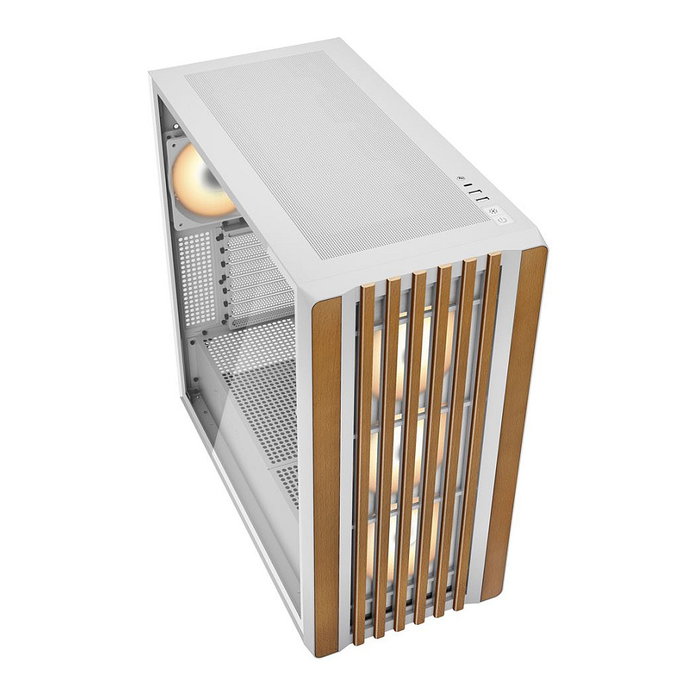 Sharkoon Rebel C70G RGB ATX Caja Gaming Full Tower con Panel de Cristal Templado, Blanco