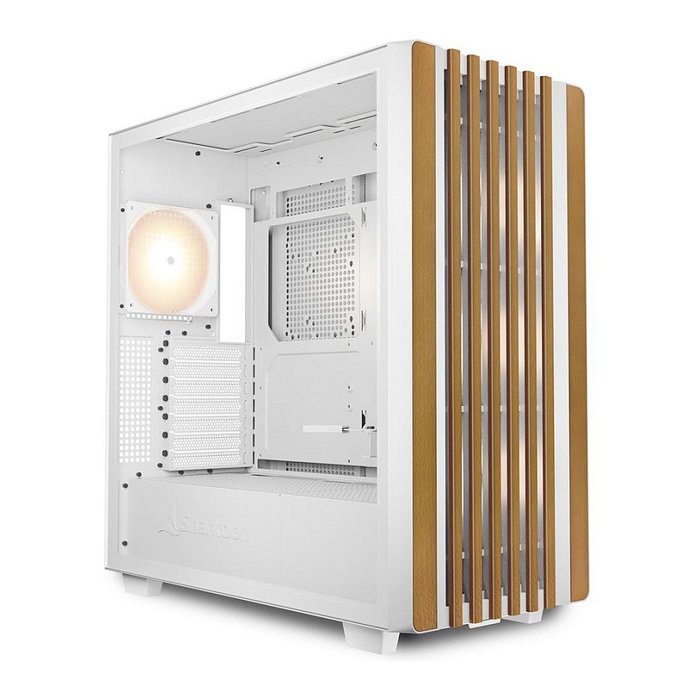 Sharkoon REBEL C70G RGB White Madera ATX Full Tower