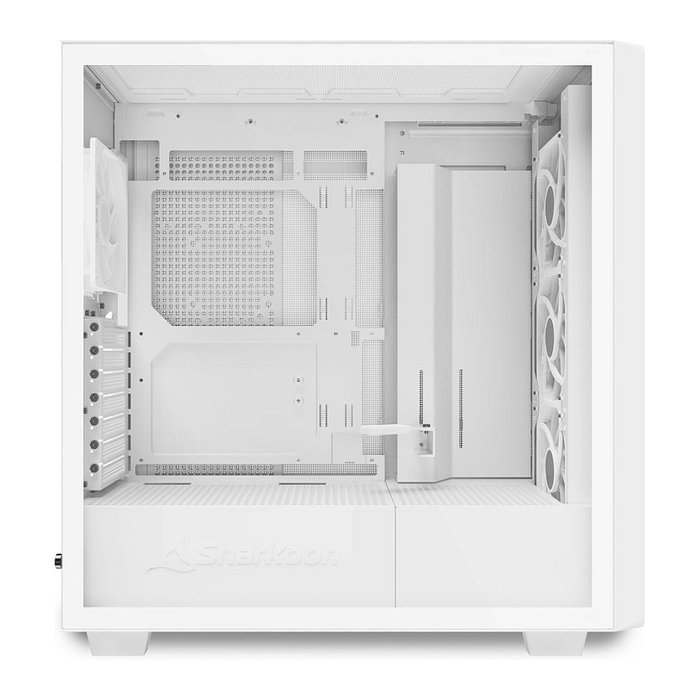 Sharkoon Rebel C70G RGB ATX Caja Gaming Full Tower con Panel de Cristal Templado, Blanco