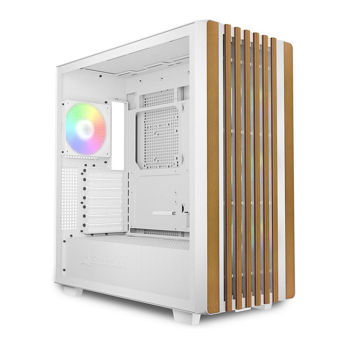 Sharkoon Rebel C70G RGB ATX Caja Gaming Full Tower con Panel de Cristal Templado, Blanco