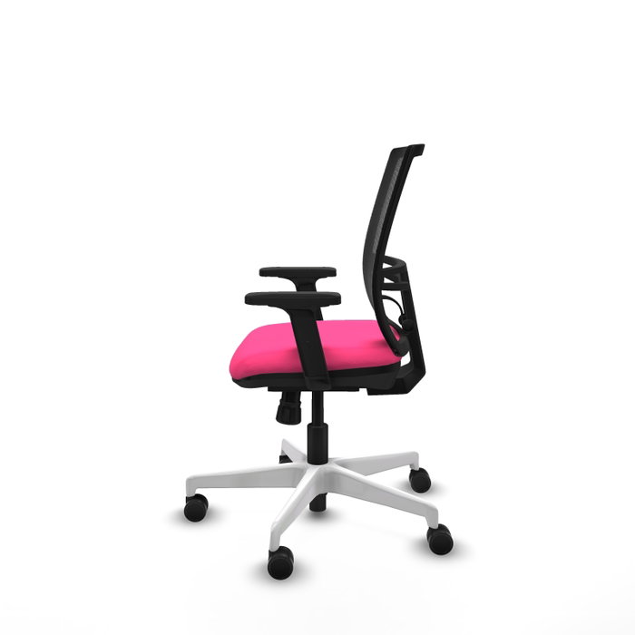 PIQUERAS Y CRESPO Silla de oficina Yunquera Rosa y Negro