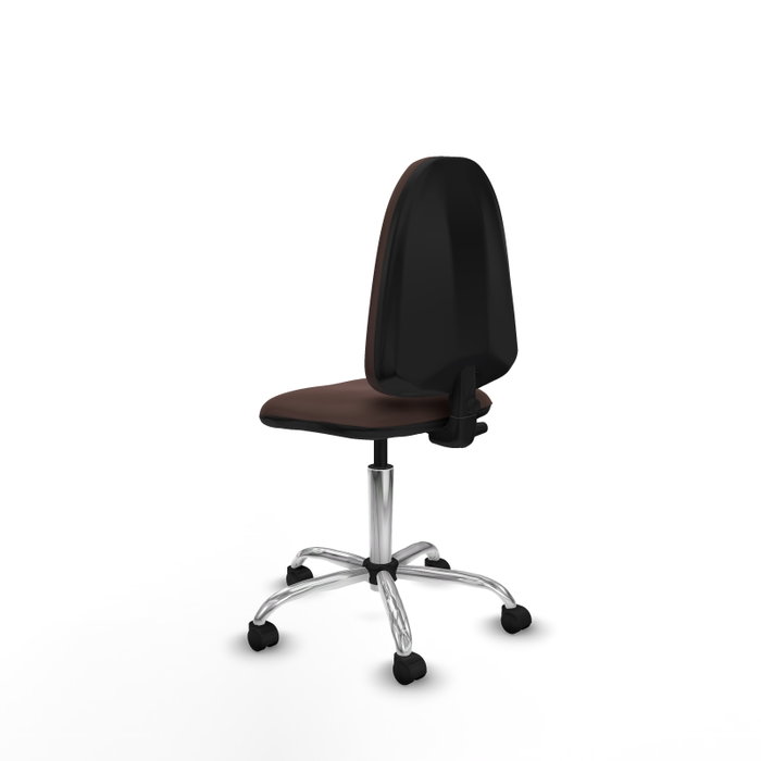 PIQUERAS Y CRESPO Silla de oficina Aýna sin brazos, Marrón oscuro PIQUERAS Y CRESPO Silla de oficina Aýna sin brazos, Marrón oscuro