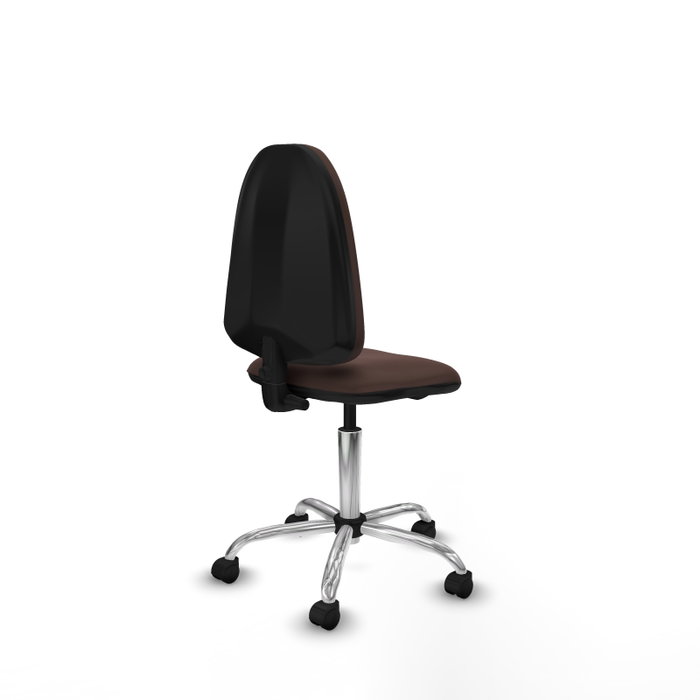PIQUERAS Y CRESPO Silla de oficina Aýna sin brazos, Marrón oscuro PIQUERAS Y CRESPO Silla de oficina Aýna sin brazos, Marrón oscuro