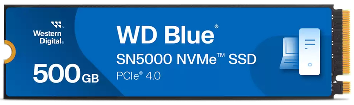 Western Digital Blue SN5000 SSD 500 GB M.2 PCI Express 4.0 NVMe 3D TLC NAND para Creadores y Profesionales Western Digital Blue SN5000 SSD 500 GB M.2 PCI Express 4.0 NVMe 3D TLC NAND para Creadores y Profesionales