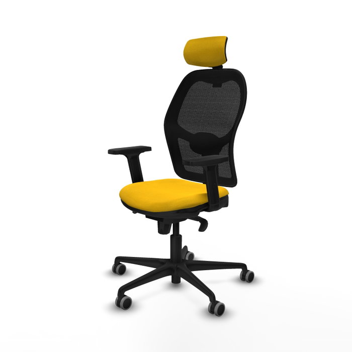 PIQUERAS Y CRESPO Silla de oficina Jorquera Amarillo y Negro PIQUERAS Y CRESPO Silla de oficina Jorquera Amarillo y Negro