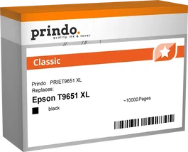 Prindo PRIET9651 Classic XL Cartucho de Tinta Negro