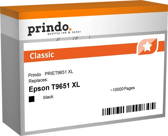 Prindo PRIET9651 Classic XL Cartucho de Tinta Negro Prindo PRIET9651 Classic XL Cartucho de Tinta Negro