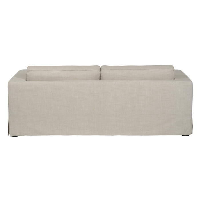 Sofá 3 Plazas Beige Tejido Siena 222 X 95 X 80 cm Sofá 3 Plazas Beige Tejido Siena 222 X 95 X 80 cm