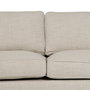 Sofá 3 Plazas Beige Tejido Siena 222 X 95 X 80 cm